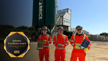 Brice Aggregates Wins Operational Excellence Award for Digital Innovation in Quarry Operations