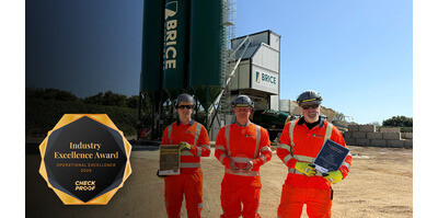 Brice Aggregates Wins Operational Excellence Award for Digital Innovation in Quarry Operations